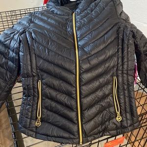 Black Michael Kors puffer jacket